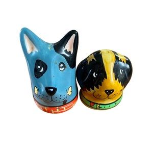 VINTAGE➕Whimsical Dog Salt & Pepper Shakers